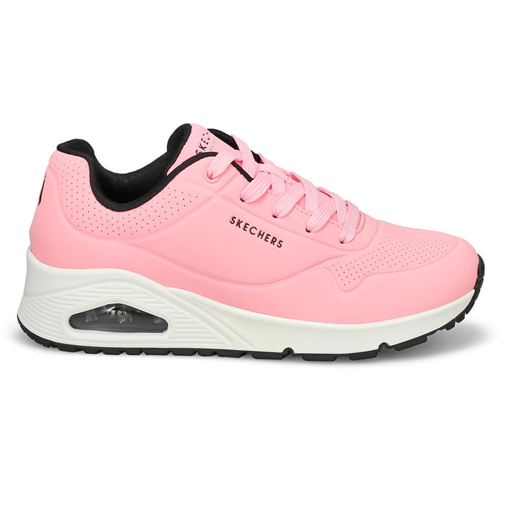 Zapato casual Skechers color rosado para mujer