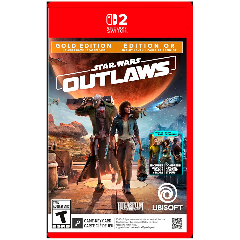 Juego Star Wars Outlaws gold edition para Nintendo Switch 2