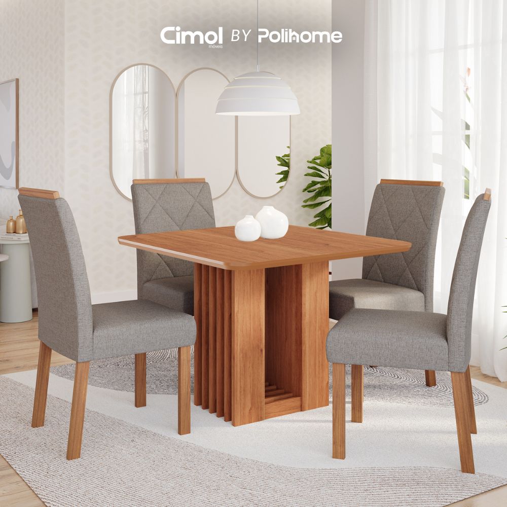 Juego de Comedor Ariela 95cm para 4 personas