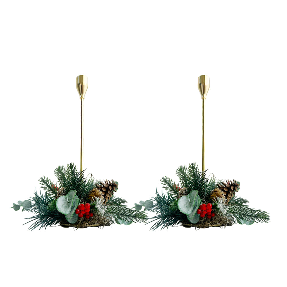 Set de 2 candelabros grandes