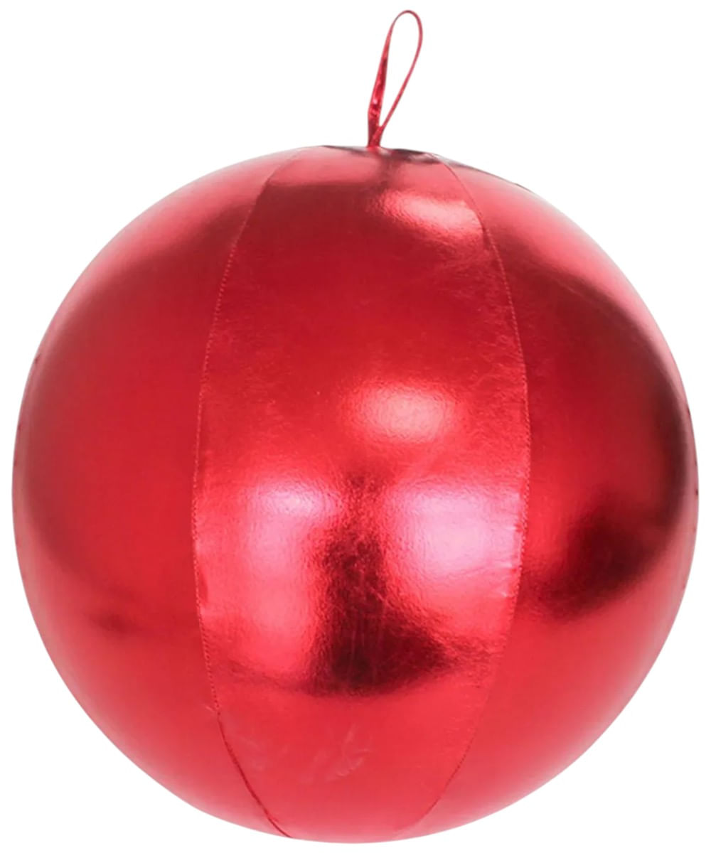 Esfera navideña inflable roja 50 cm