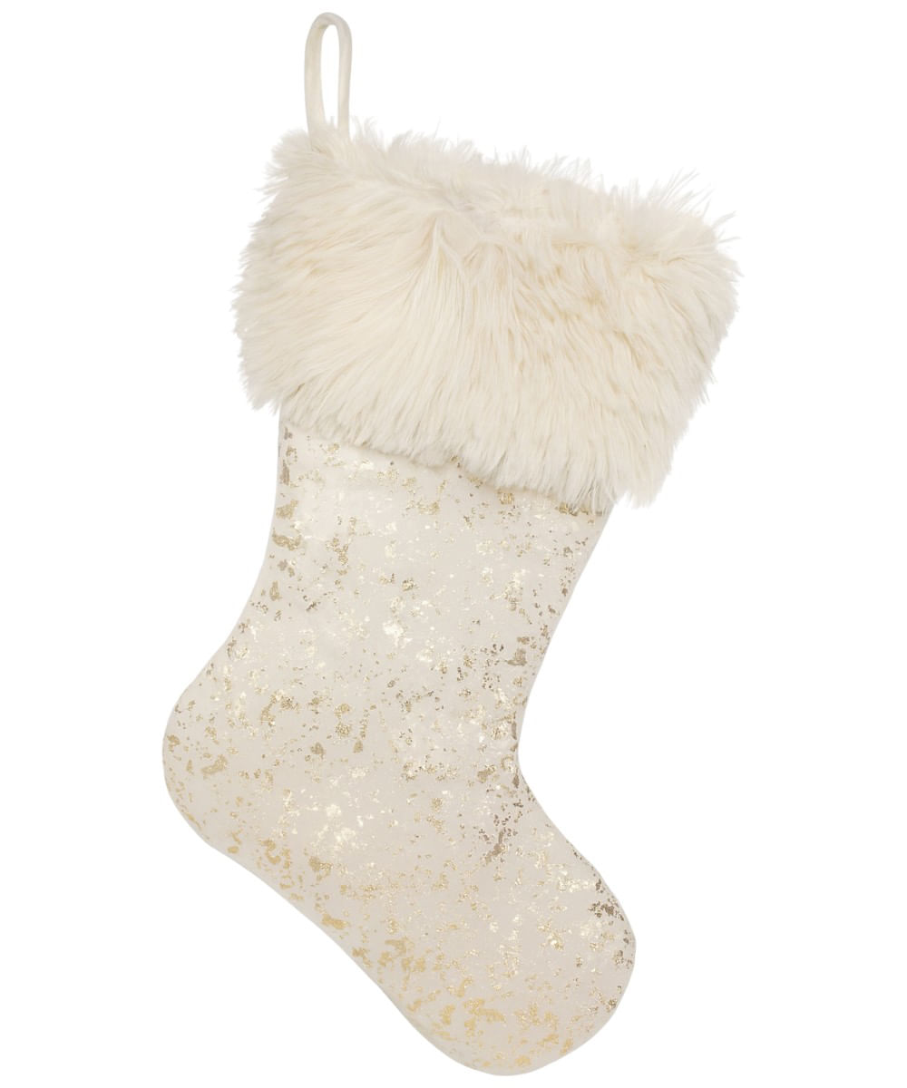 Bota navideña champagne 28 x 43 cm