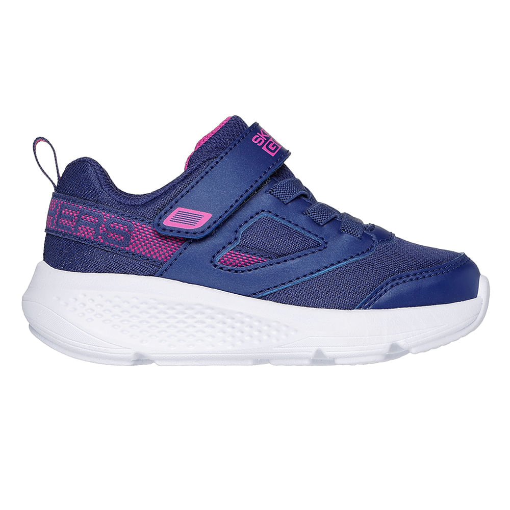 Zapato deportivo casual Skechers azul para niña bebé
