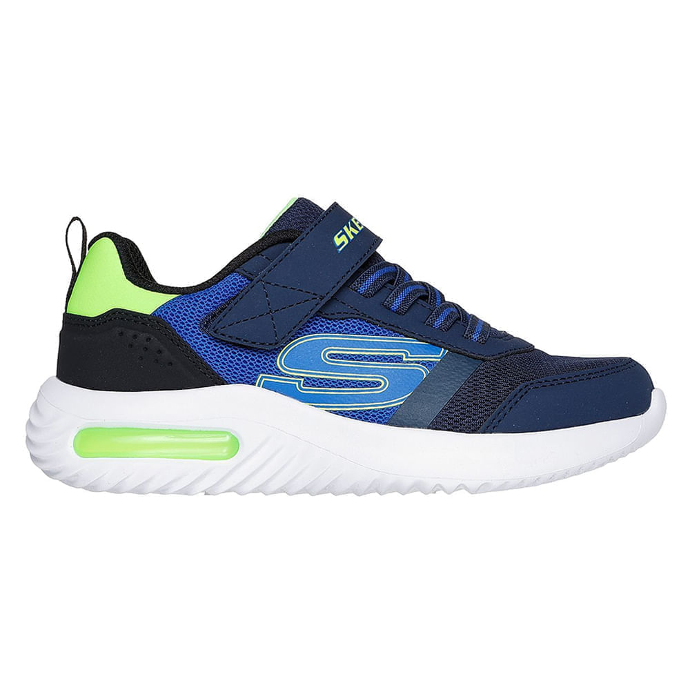 Zapato deportivo casual Skechers azul para niño