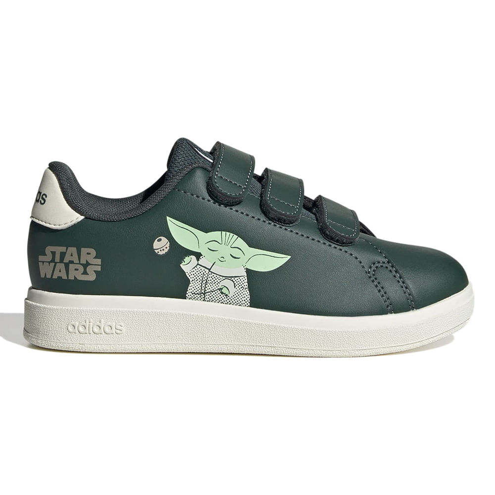 Zapato Adidas Advantage deportivo casual verde para niño