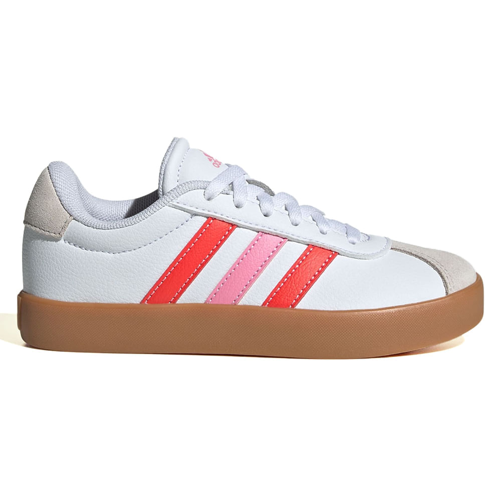 Zapato Adidas VL Court deportivo casual blanco para niña