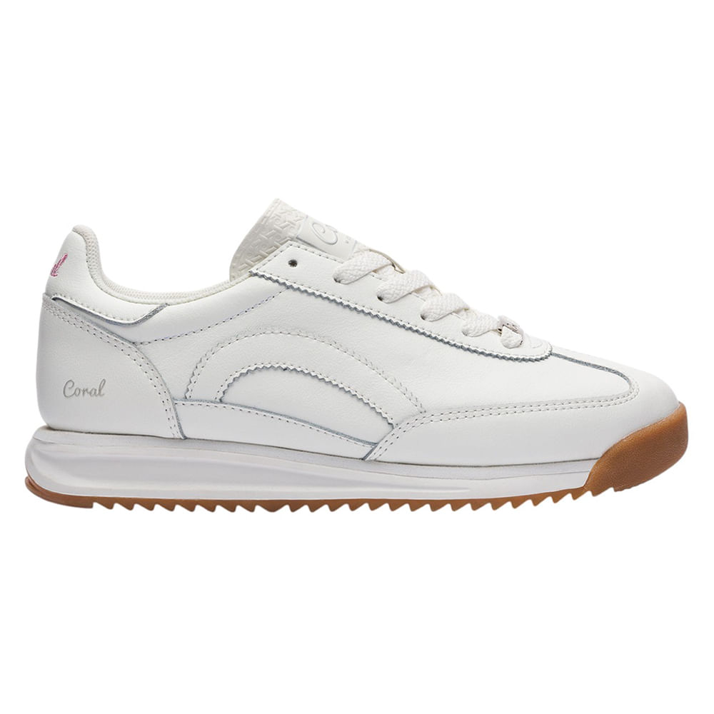 Zapato casual Coral color blanco para mujer