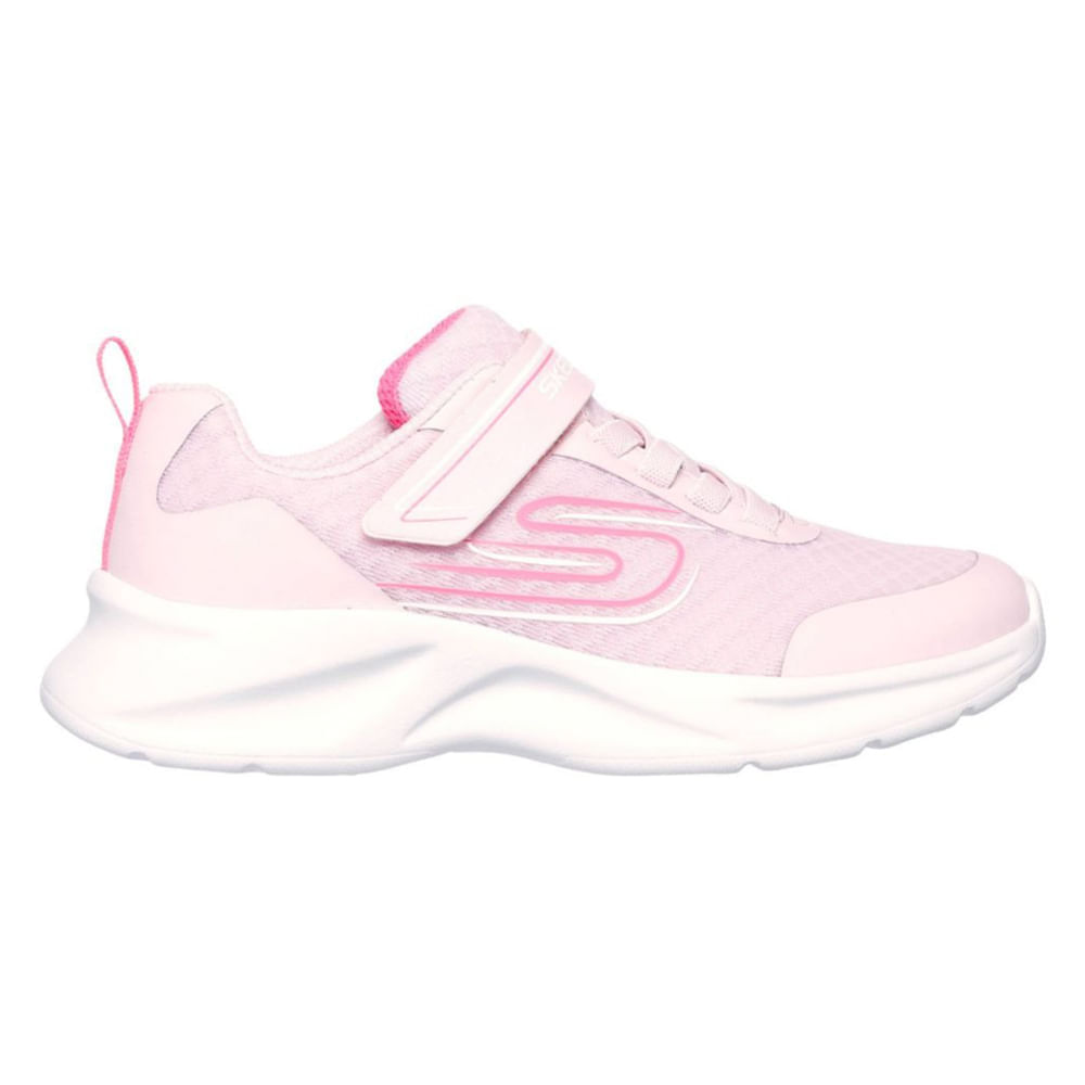 Zapato deportivo casual Skechers rosado para niña