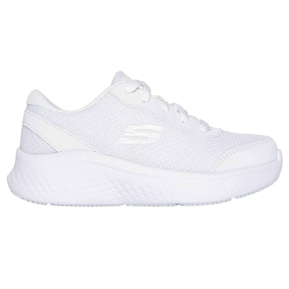 Zapato deportivo casual Skechers color blanco para niño