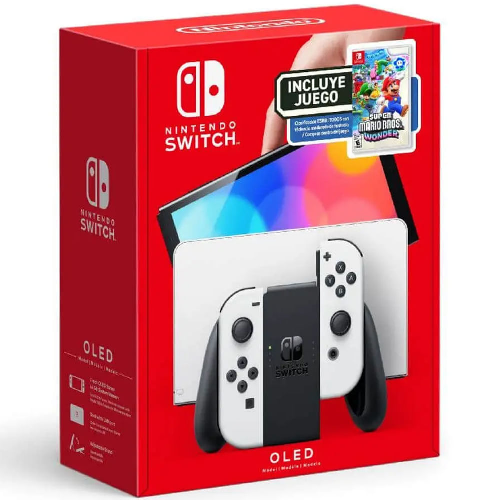 Combo Nintendo Switch OLED 64GB + Super Mario Wonder