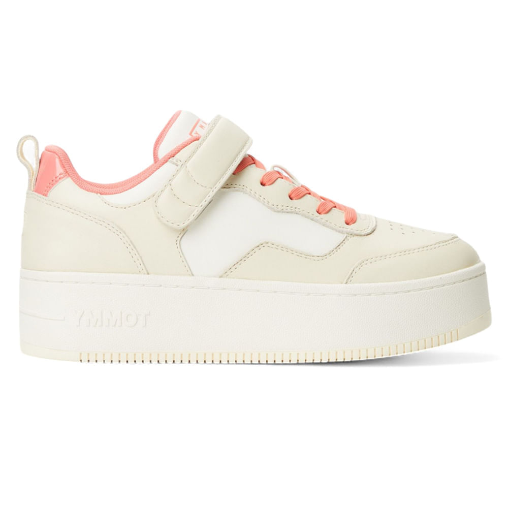 Zapato casual Tommy Hilfiger color beige/blanco para mujer