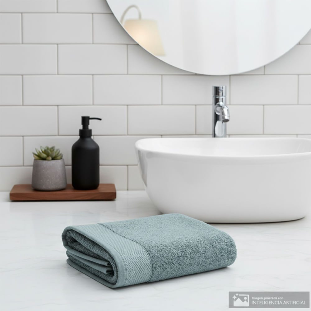 Toalla de baño Spa Retreat azul océano