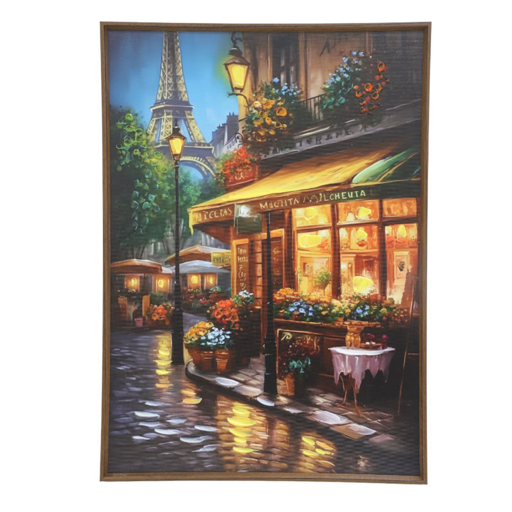 Cuadro decorativo calle parisina 50x70 cm