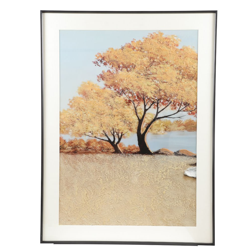 Cuadro decorativo paisaje de arboles otoñales 60x80 cm