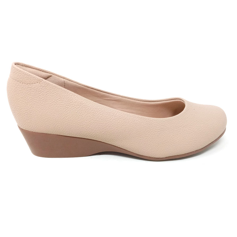 Zapato beige napa floter cuña