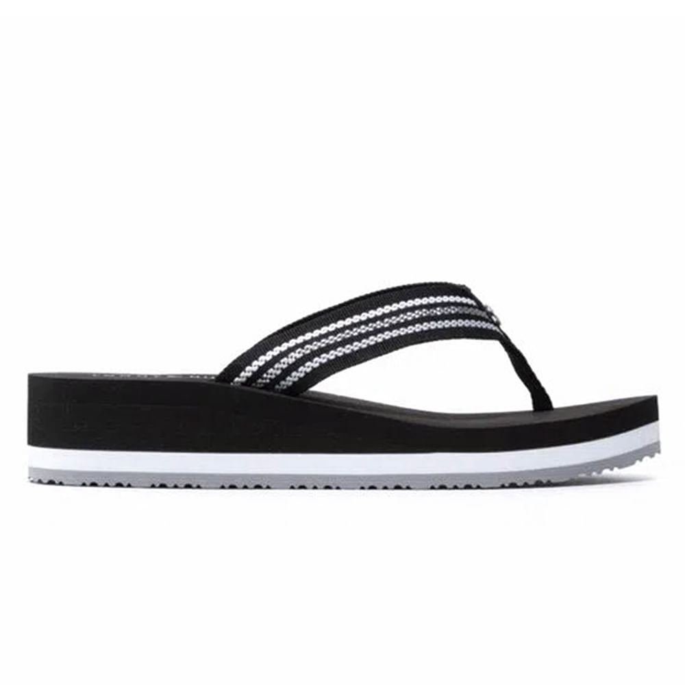 Sandalia Tommy Hilfiger negra para mujer