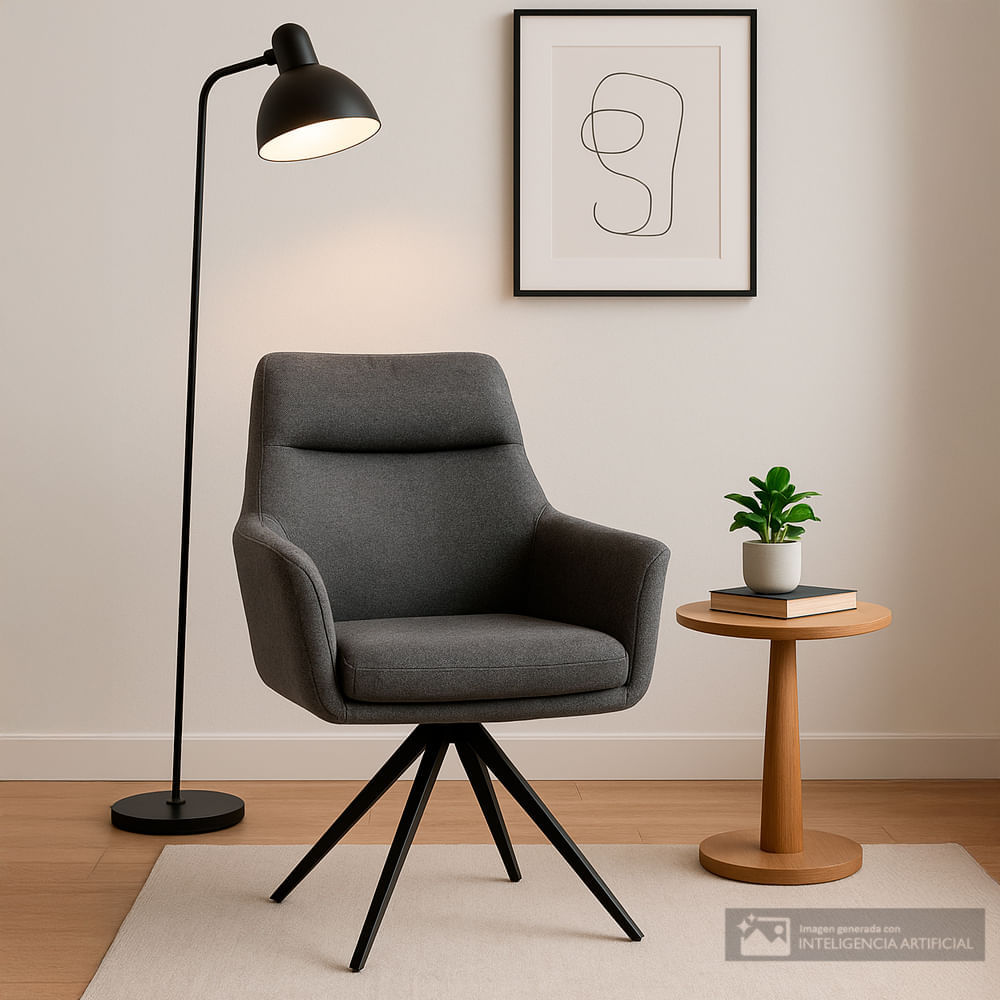 Silla ocasional Oliver gris