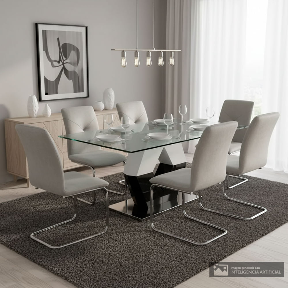 Juego de Comedor Diamond 6 personas
