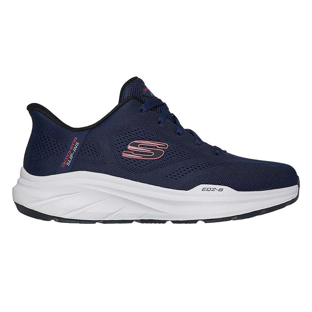 Zapato deportivo casual Skechers gris para hombre