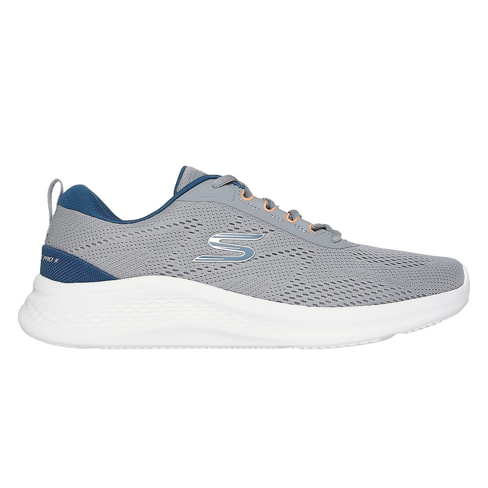 Zapato deportivo casual Skechers gris para hombre