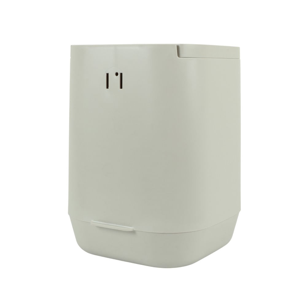 Basurero de plástico rectangular con pedal 6 litros