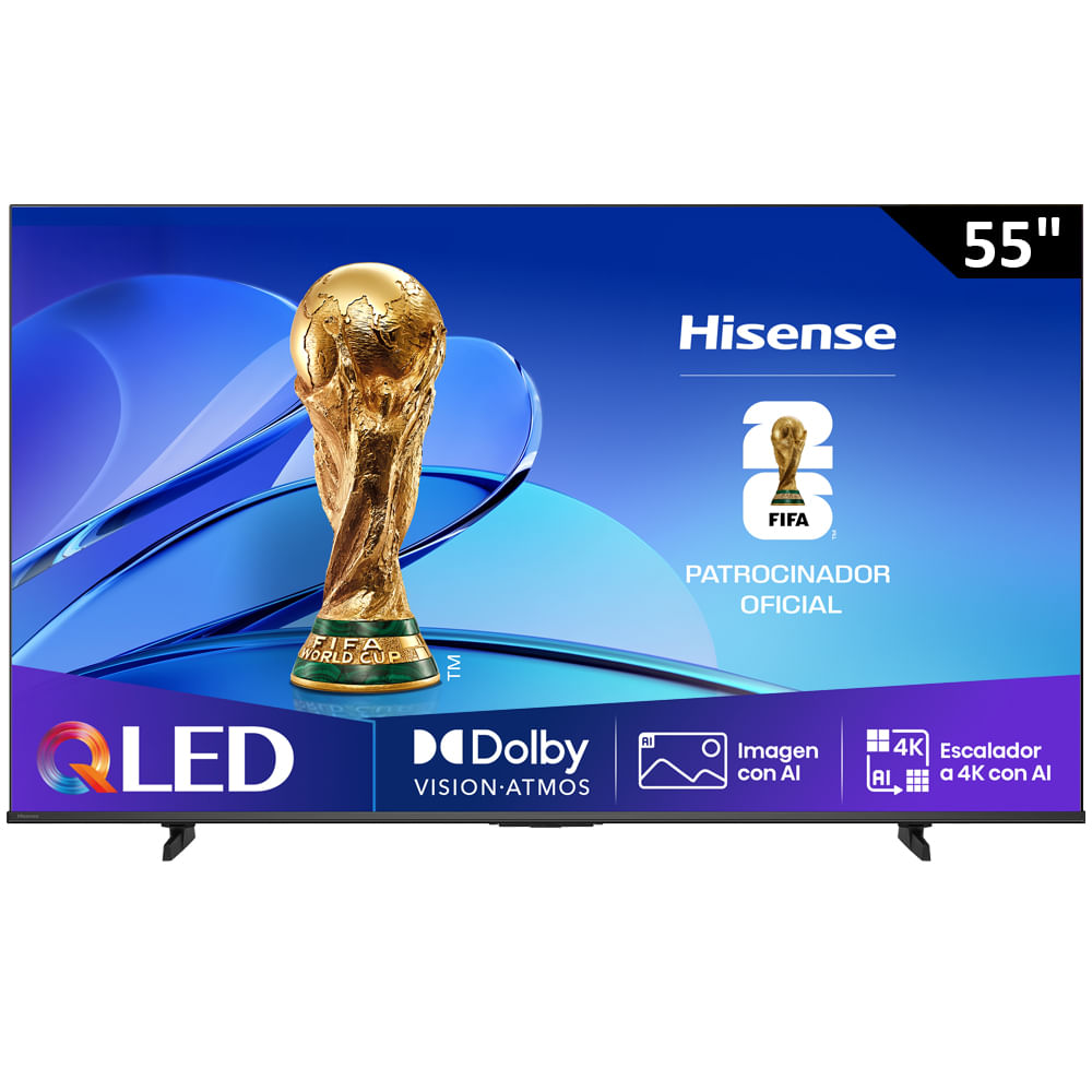 Pantalla Hisense 55" (139.7 cm) QLED UHD 4K HDR10 55Q6Q