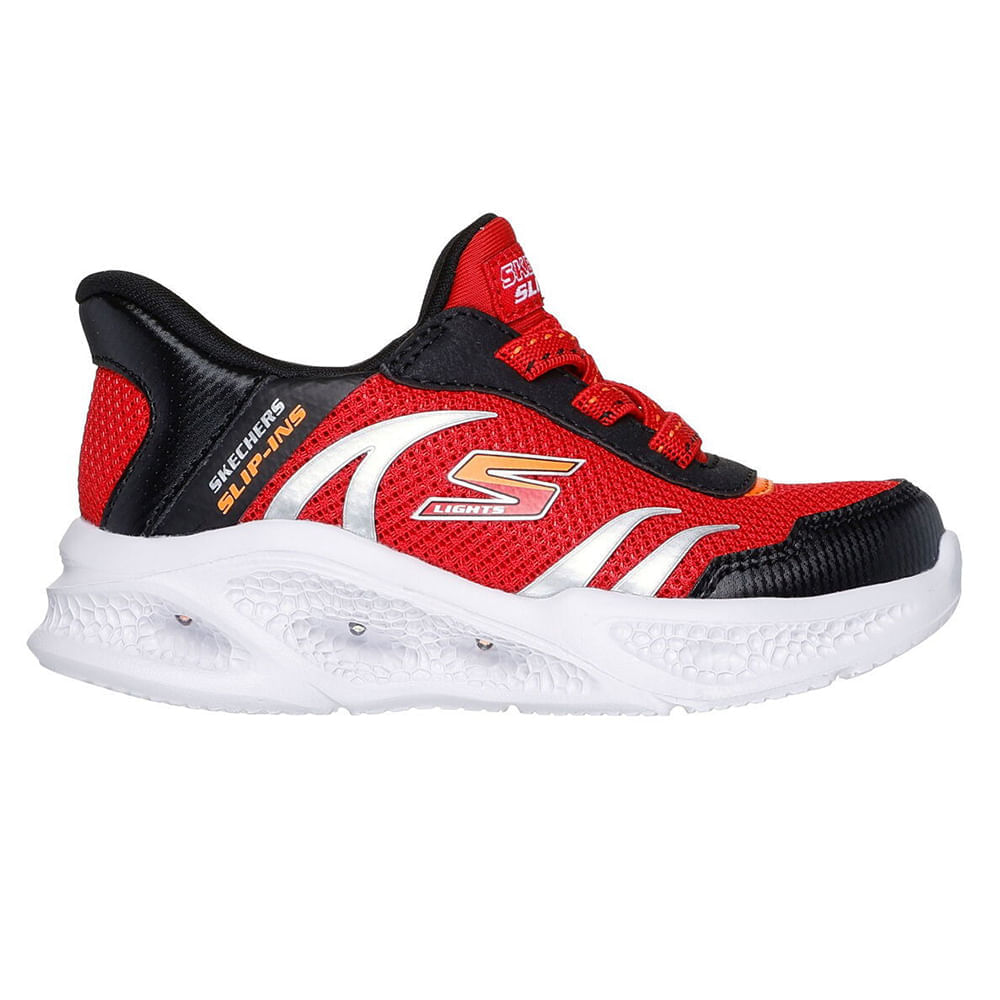 Zapato deportivo casual Skechers rojo para niño bebé
