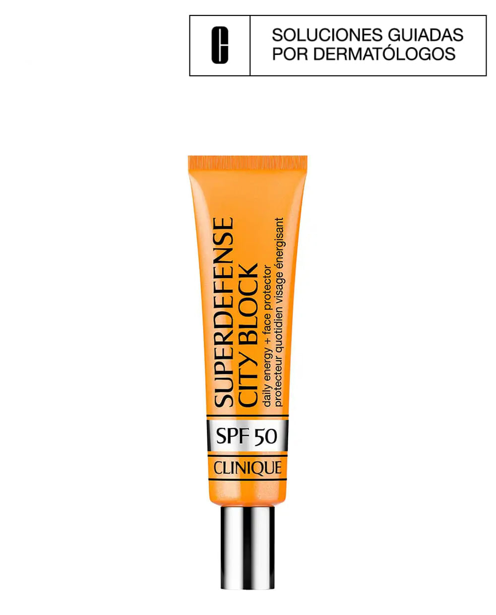 Clinique Fluido Protector solar Superdefense™ City Block Energía diaria+protector facial SPF 50