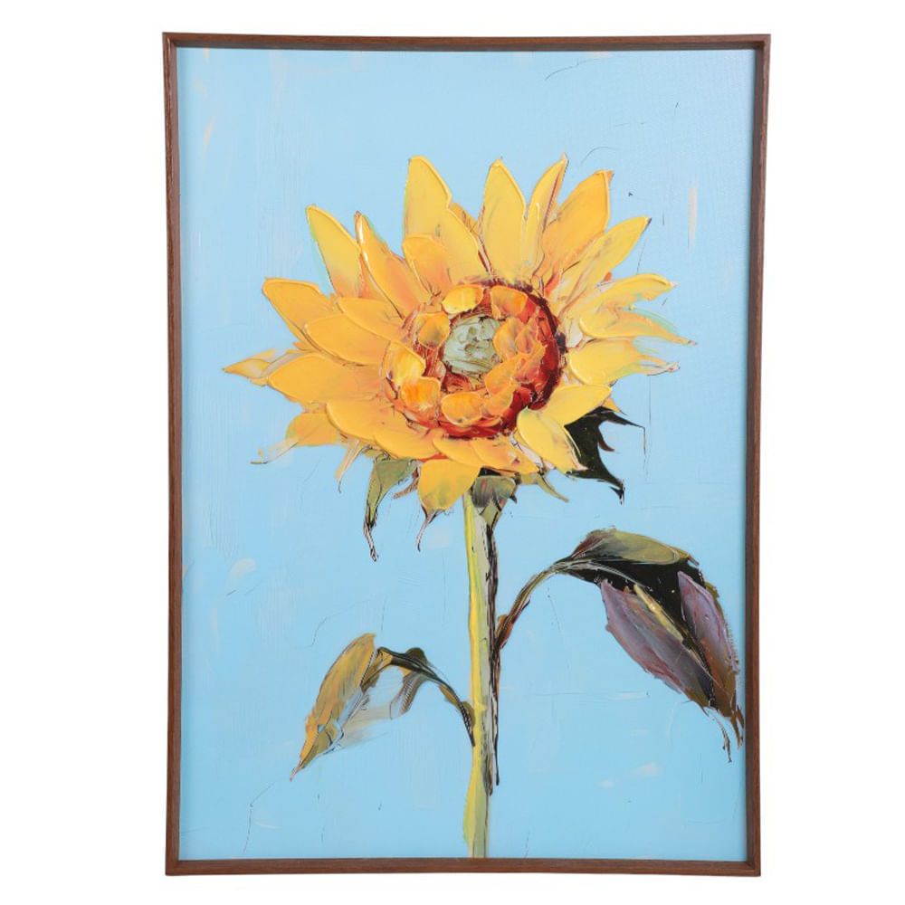 Cuadro decorativo girasol 50x70 cm