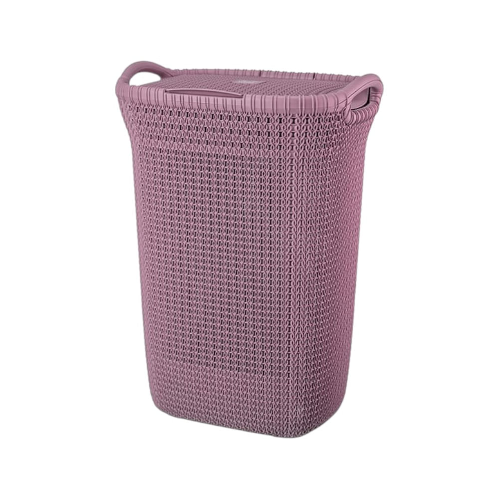 Cesto Khipu 60.0 Lt con tapa y asas en color morado