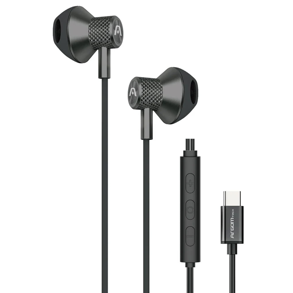 Audífonos cableados in ear Argom Ultimate Sound USB-C