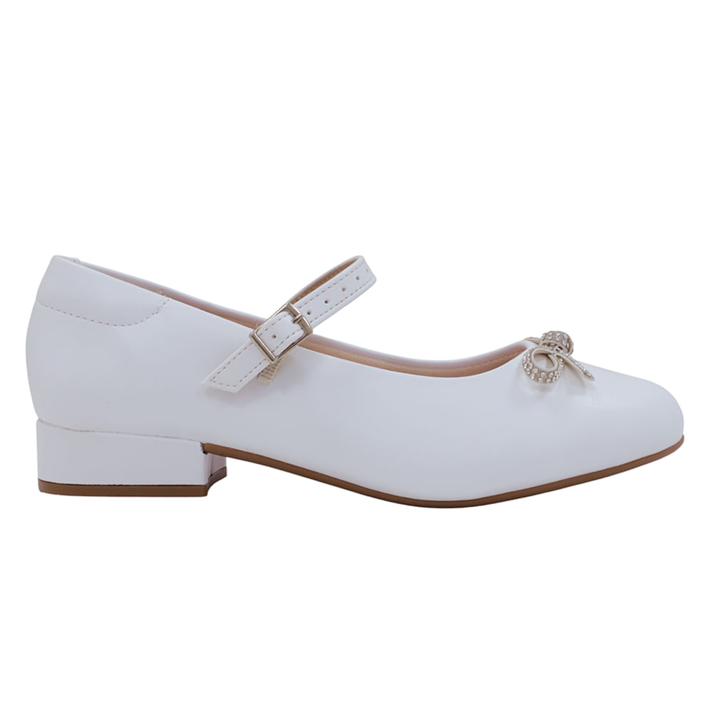 Zapato de vestir Orange blanco para niña