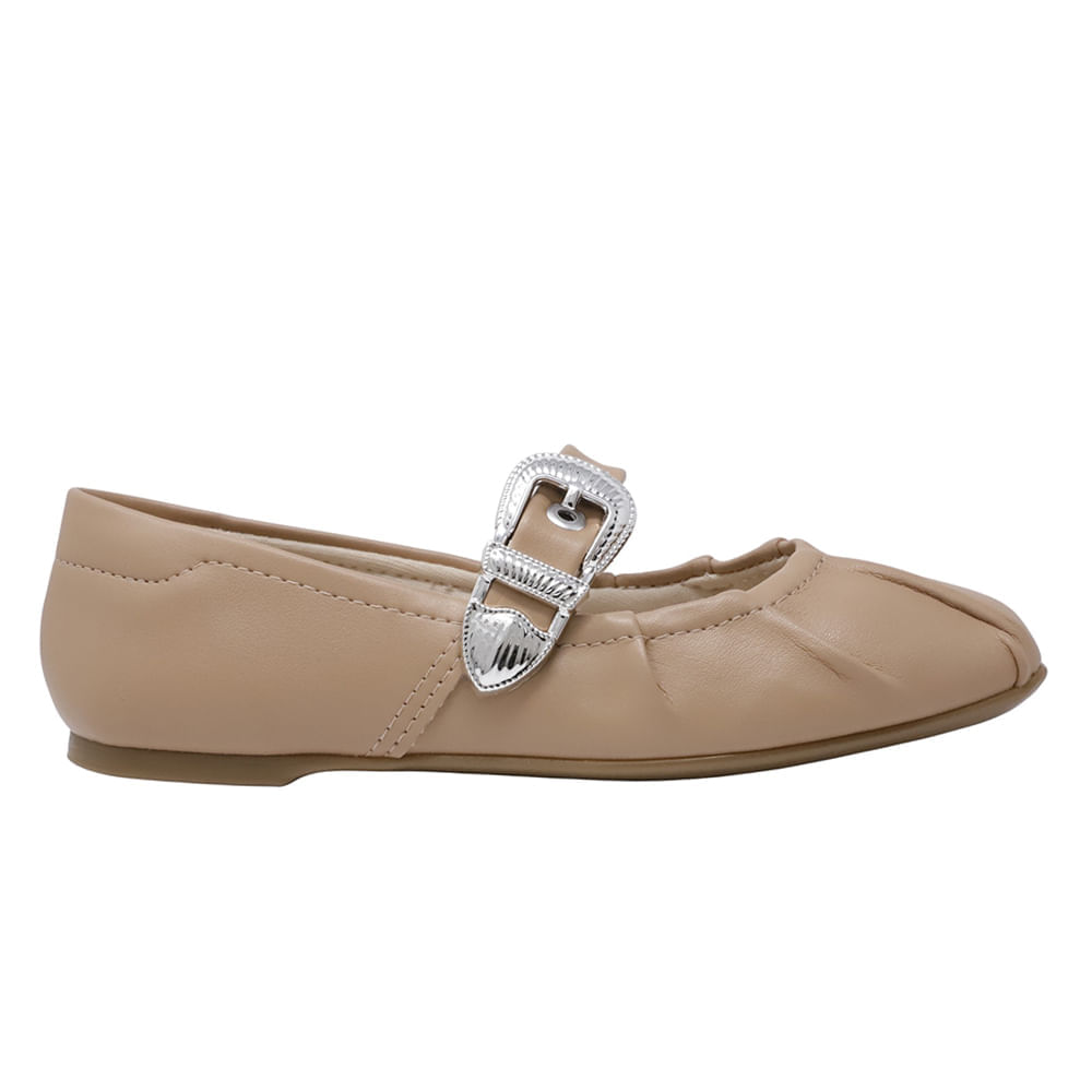 Zapato casual ballerina Orange beige para niña