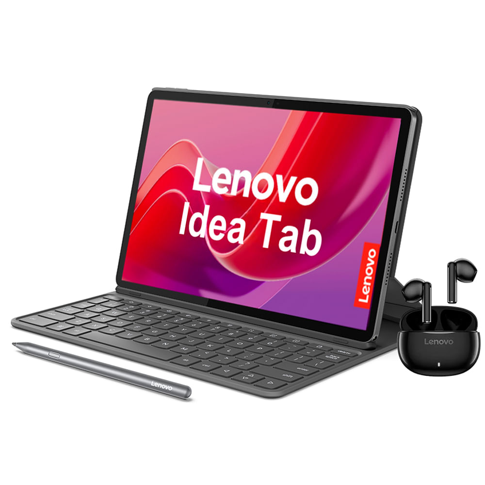 Tablet Lenovo Idea Tab 11" (27.94 cm) 8GB RAM 128GB ROM Wi-Fi + Lenovo Folio Keyboard + Lenovo Tab Pen Plus + Lenovo E310 True Wireless Stereo Earbuds