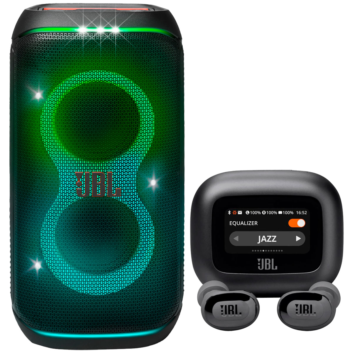 Bundle Torre de sonido inalámbrica JBL Partybox club 120 160W + Audífonos JBL Live Flex 3