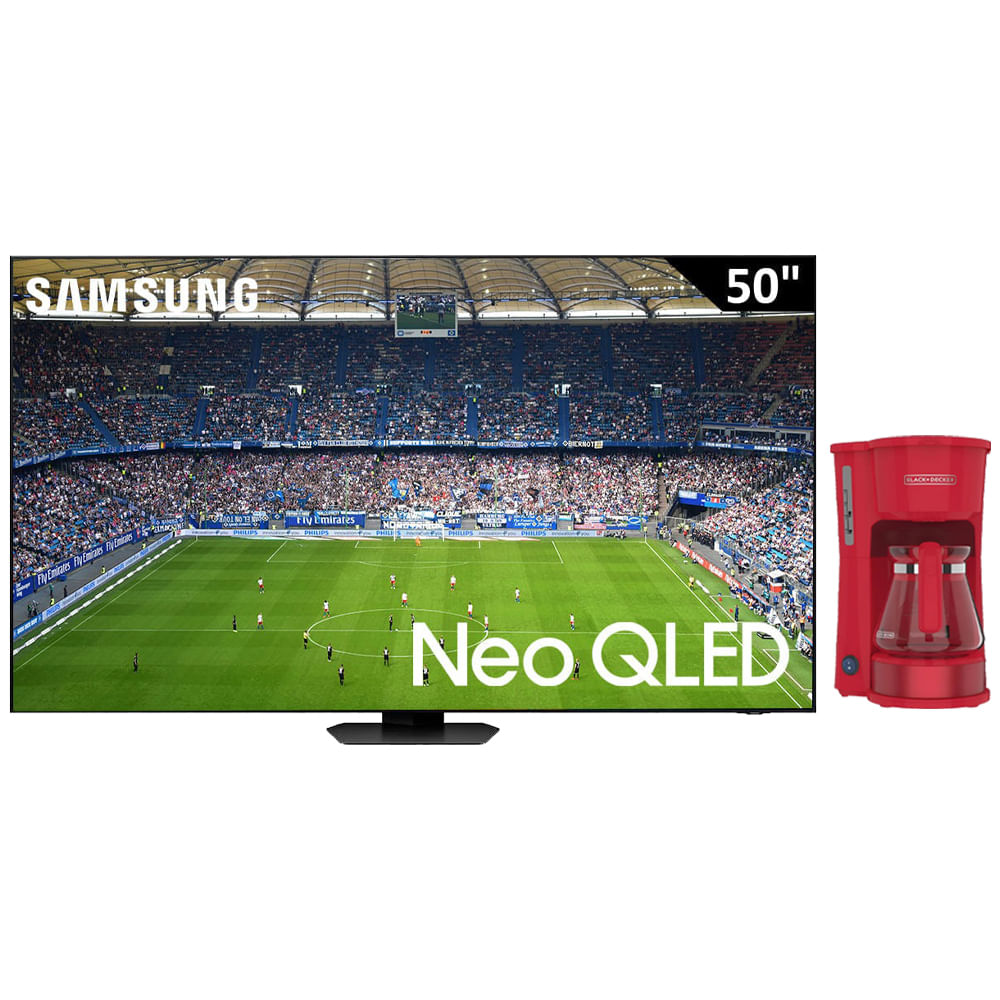 Pantalla Samsung 50" (127 cm) Neo QLED UHD 4K HDR10+ QN50QN90DAPXPA + Regalía Cafetera Black and Decker 5 tazas