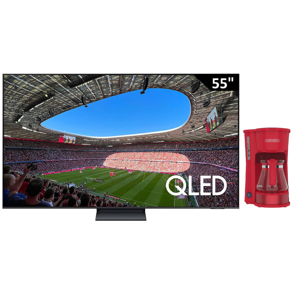 Pantalla Samsung 55" (139.7 cm) QLED UHD 4K HDR10+ QN55Q8FAPXPA + Regalía Cafetera Black and Decker 5 tazas