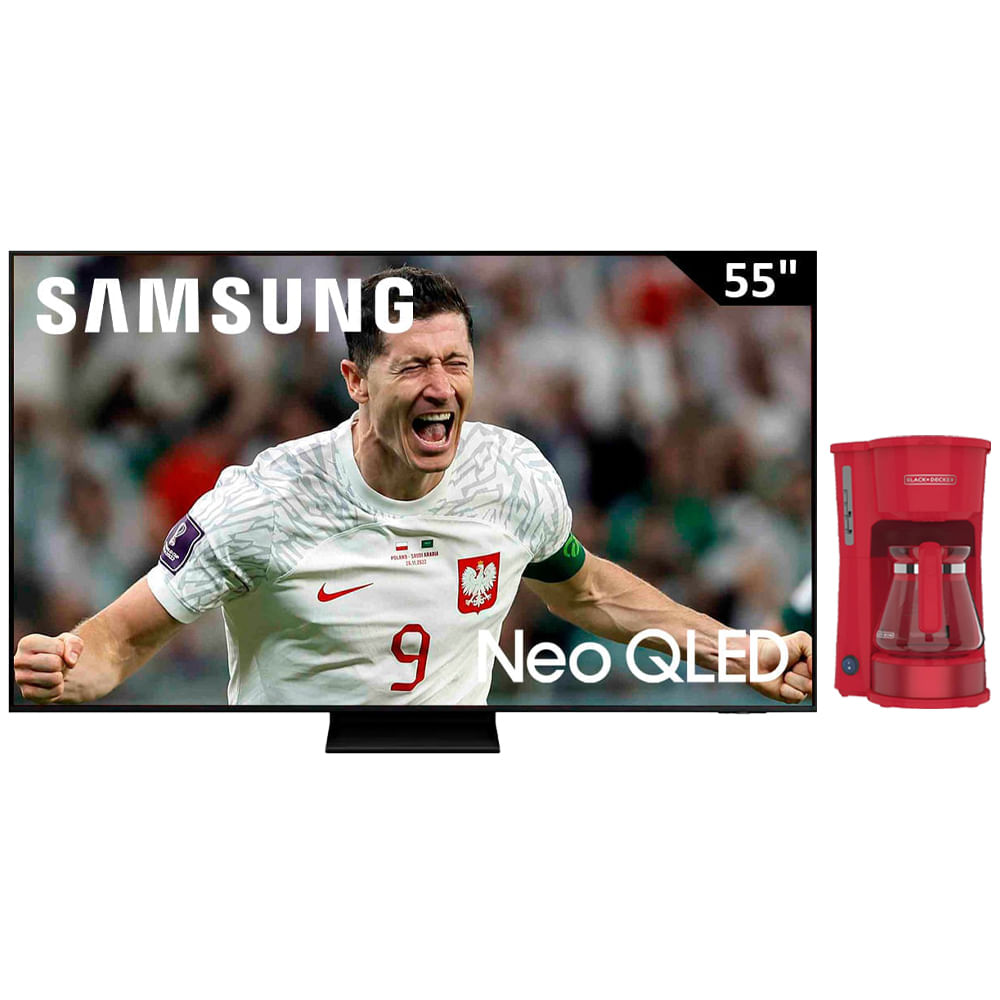 Pantalla Samsung 55" (139.7 cm) Neo QLED UHD 4K HDR10+ QN55QN70FAPXPA + Regalía Cafetera Black and Decker 5 tazas