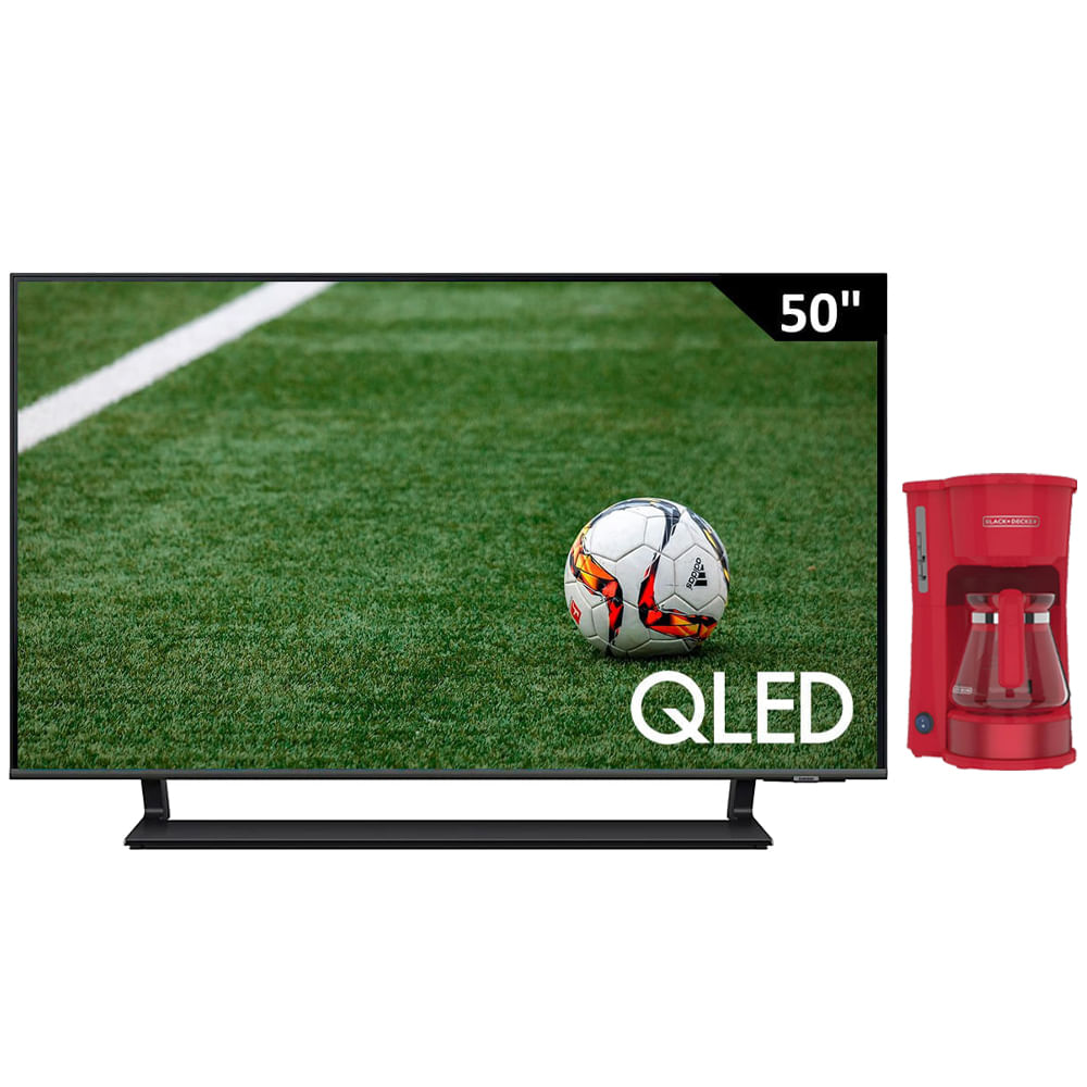 Pantalla Samsung 50" (127 cm) QLED UHD 4K HDR10+ QN50Q60DAPXPA + Regalía Cafetera Black and Decker 5 tazas