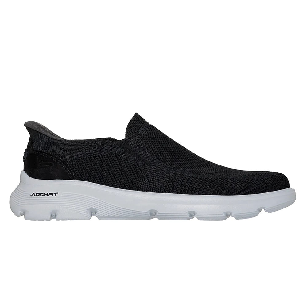 Zapato deportivo casual Skechers negro para hombre