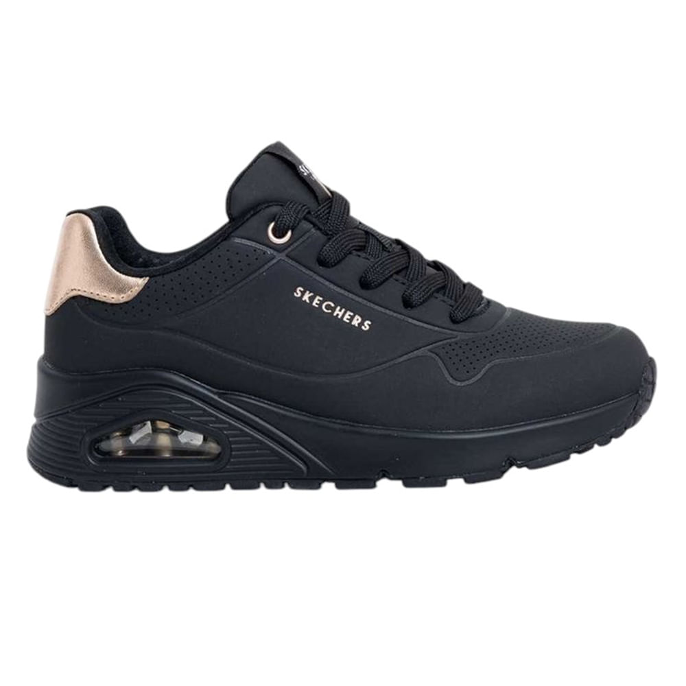 Zapato casual Skechers negro para mujer