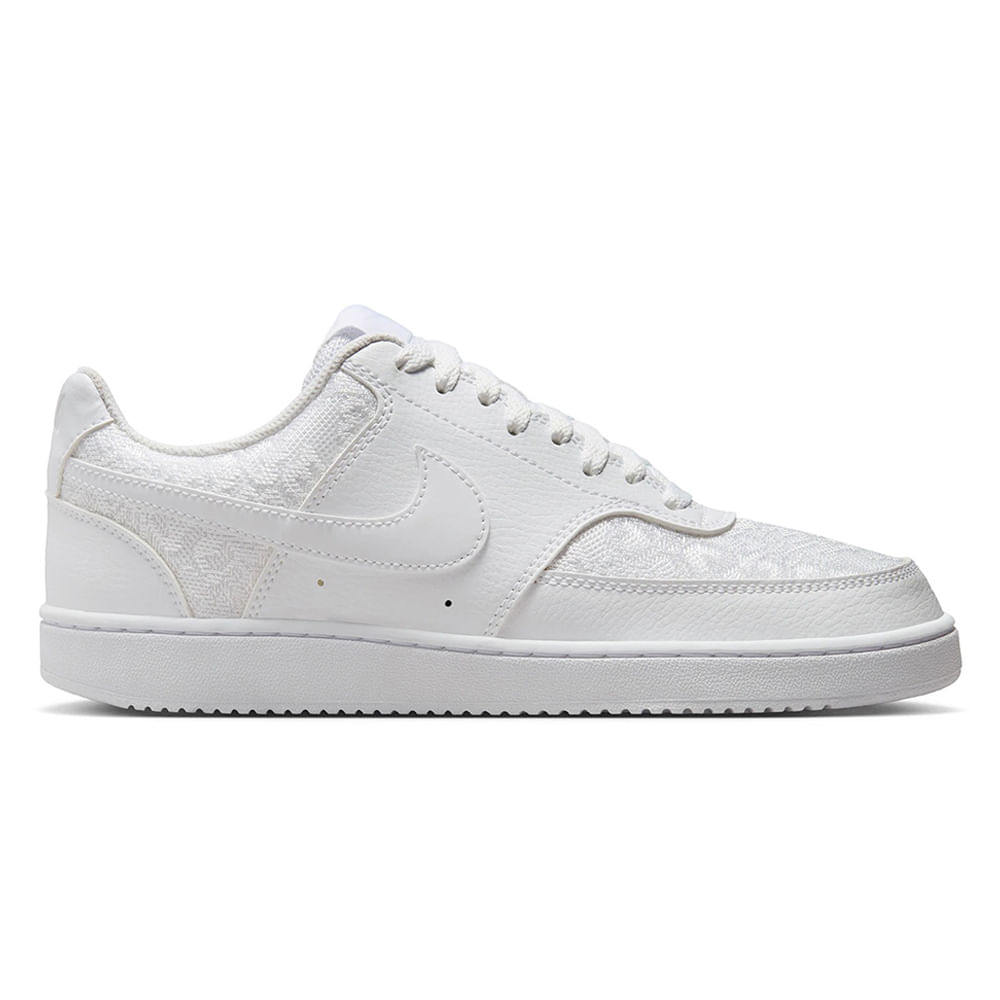 Zapato casual Nike Court Vision color blanco para mujer