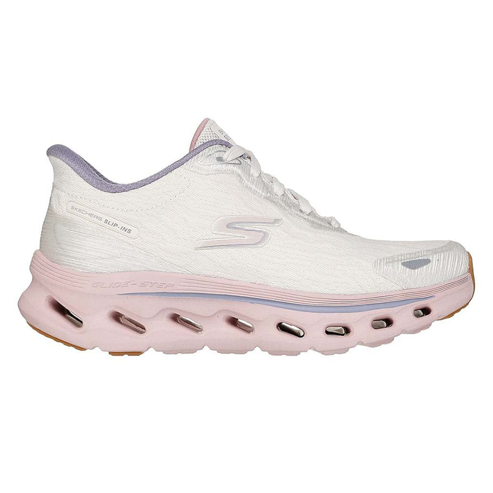 Zapato casual Skechers Go Walk color rosado para mujer