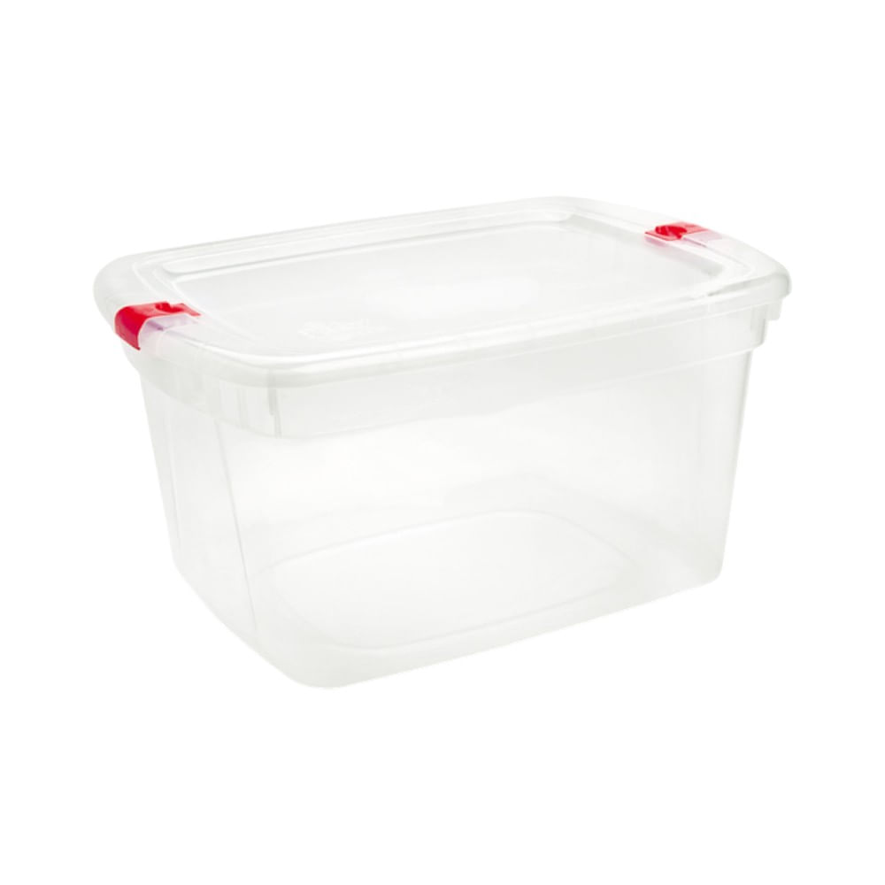 Caja Megaforte N80, Capacidad 60.9 Lt, clarificada con broches rojos