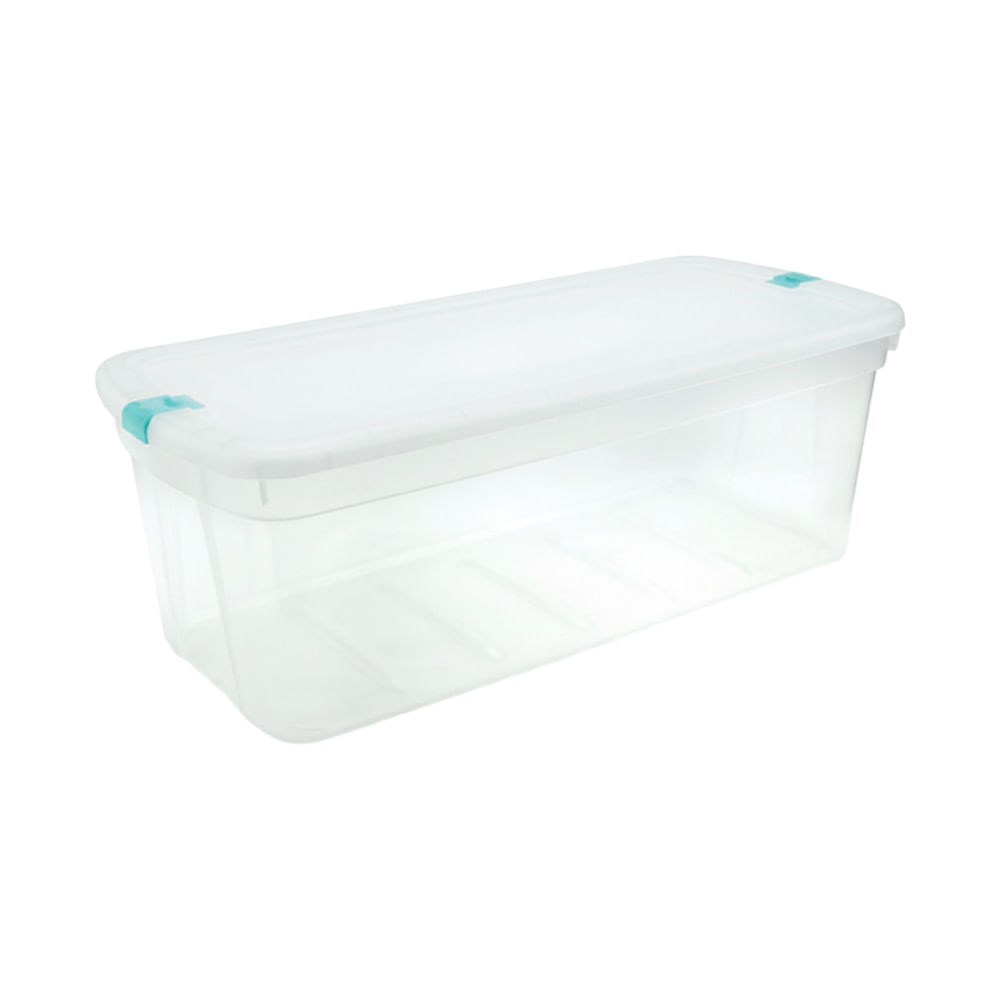 Caja Megaforte N160, Capacidad 93.5 Lt, clarificada con broches celeste