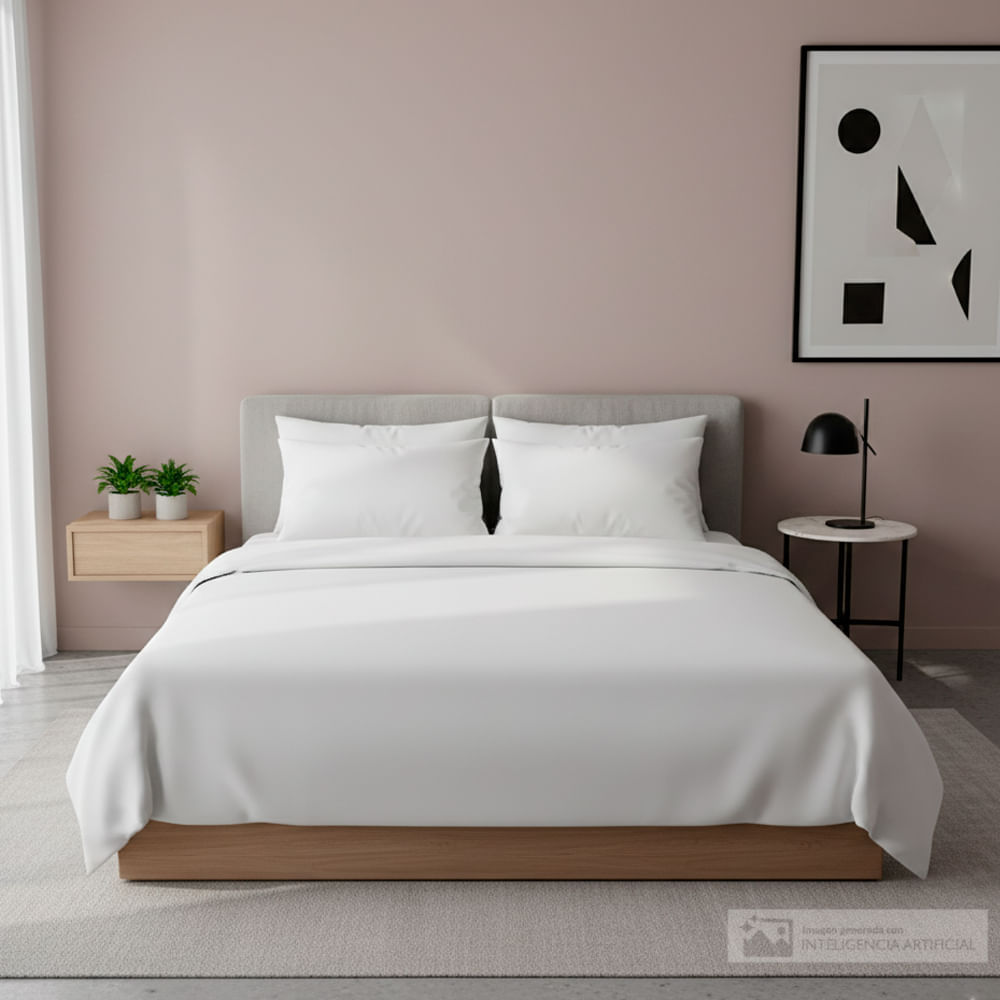 Set de sábana BR Home diseño sólido de poliéster