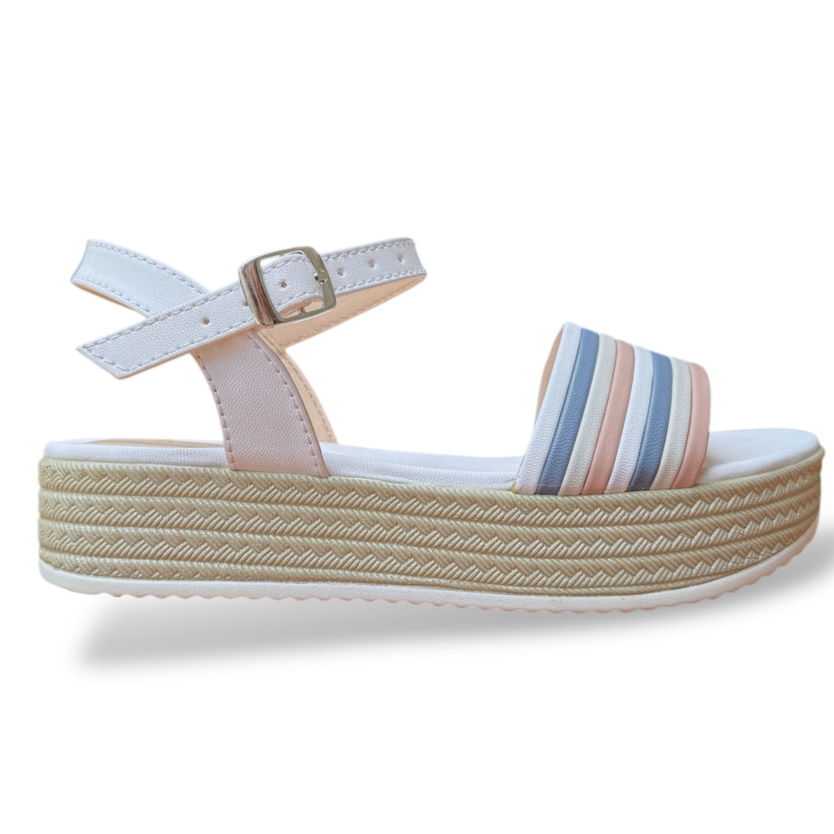 Sandalia casual Amara en multicolor candy para dama