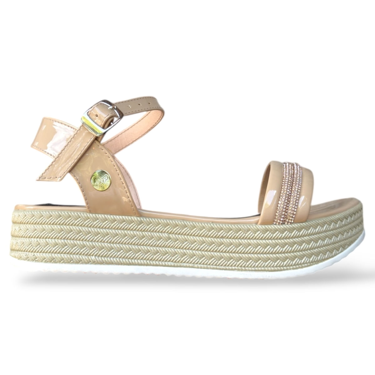 Sandalia casual Amara en color beige para dama