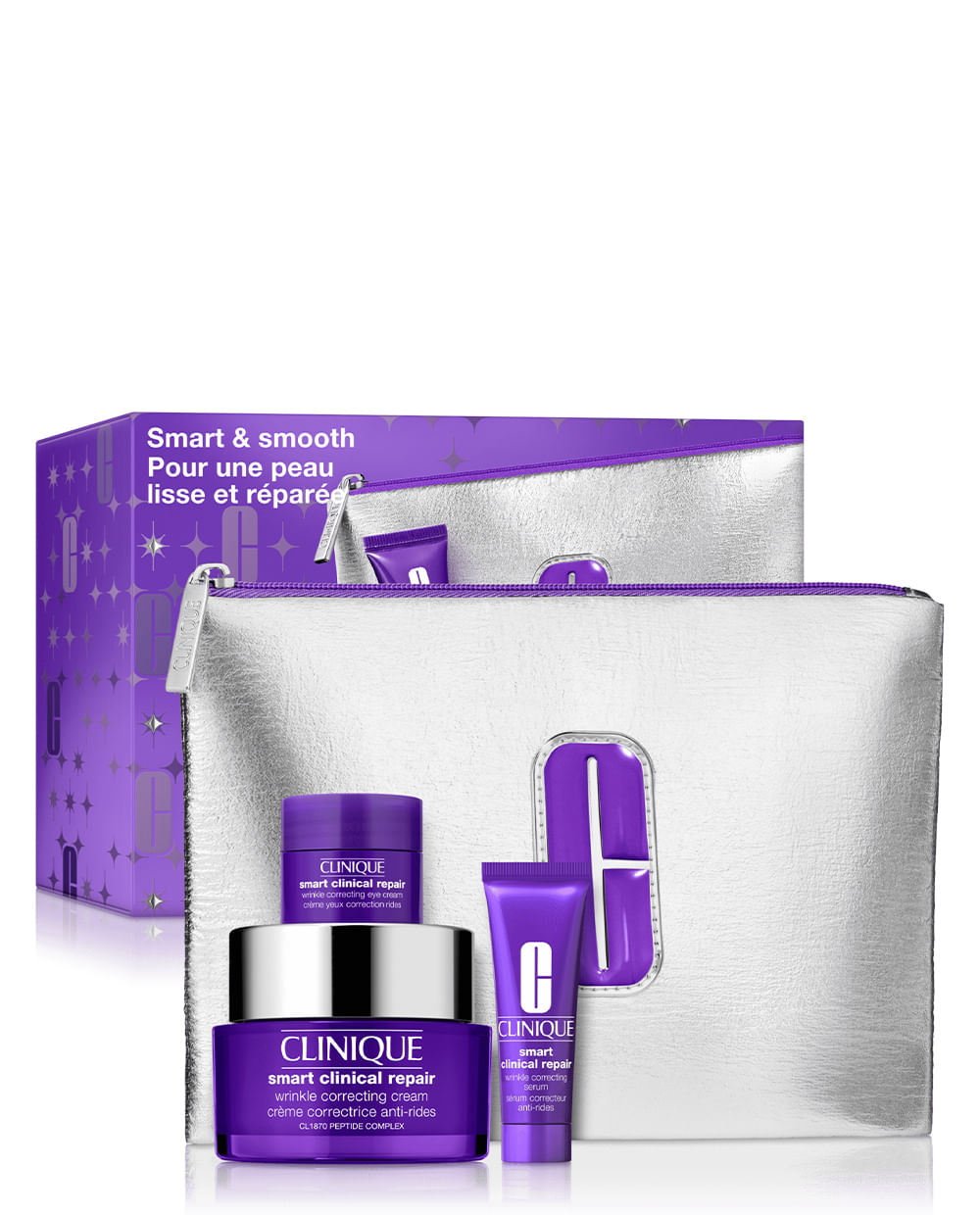 Clinique Set Tratamiento Antiedad Rostro Smart & Smooth Holiday
