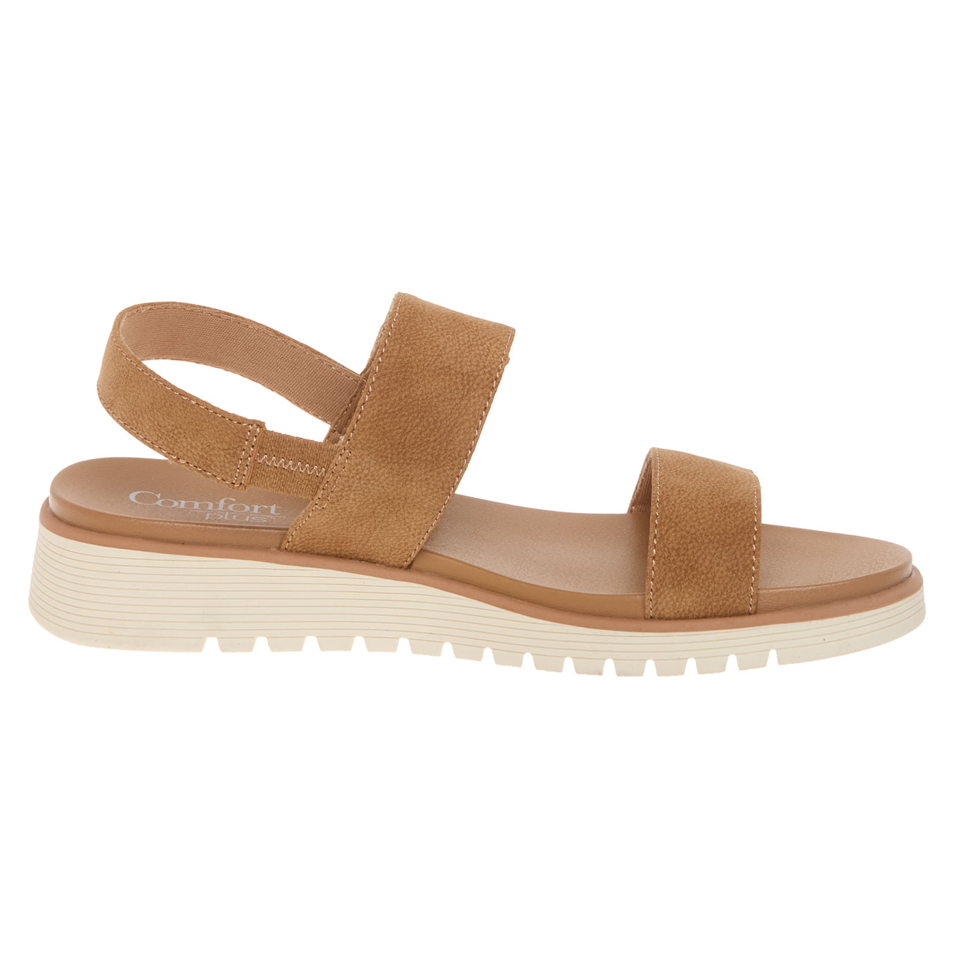 Sandalias Nifty Con Taco Tipo Cuña Para Mujer Bronceado Comfort Plus 201605